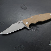 Hinderer Eklipse 3.5"- Bowie Edge- Battle Bronze Ti And Various G-10 Handles- Working Finish S45VN Blade