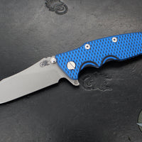 Hinderer Eklipse 3.5"- Skinny Slicer Edge- Hollow Grind- Battle Blue Titanium and Various G-10 Scales- Working Finish Magnacut Blade