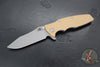 Hinderer Eklipse 3.5"- Skinny Slicer Edge- Hollow Grind- Battle Blue Titanium and Various G-10 Scales- Working Finish Magnacut Blade