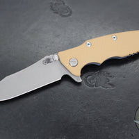Hinderer Eklipse 3.5"- Skinny Slicer Edge- Hollow Grind- Battle Blue Titanium and Various G-10 Scales- Working Finish Magnacut Blade