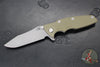Hinderer Eklipse 3.5"- Skinny Slicer Edge- Hollow Grind- Working Finish Titanium and Various G-10 Scales- Working Finish Magnacut Blade