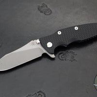 Hinderer Eklipse 3.5"- Slicer Edge- Hollow Grind- Battle Blue Titanium and Various G-10 Scales- Working Finish S45VN Blade