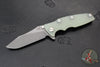 Hinderer Eklipse 3.5"- Slicer Edge- Hollow Grind- Battle Bronze Titanium and Various G-10 Scales- Working Finish S45VN Blade