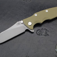 Hinderer Eklipse 3.5"- Slicer Edge- Hollow Grind- Working Finish Titanium and Various G-10 Scales- Working Finish S45VN Blade