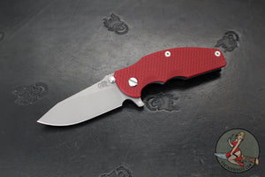 Hinderer Jurassic- Slicer Edge- Hollow Grind- Battle Blue Titanium