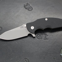 Hinderer Jurassic- Slicer Edge- Hollow Grind- Battle Bronze Titanium and Various G-10 Handle Scales- Working Finish Magnacut Steel Blade