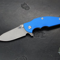 Hinderer Jurassic- Slicer Edge- Hollow Grind- Battle Bronze Titanium and Various G-10 Handle Scales- Working Finish Magnacut Steel Blade