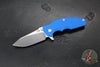 Hinderer Jurassic- Slicer Edge- Hollow Grind- Stonewash Finished Titanium and Various G-10 Handle Scales- Stonewash Finished Magnacut Steel Blade