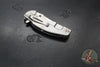 Hinderer Jurassic- Slicer Edge- Hollow Grind- Stonewash Finished Titanium and Various G-10 Handle Scales- Stonewash Finished Magnacut Steel Blade