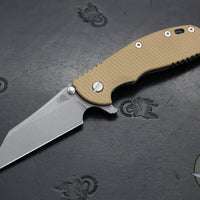 Hinderer XM-24 4.0"- Skinny Wharncliffe Edge- Battle Blue Titanium And Various G-10 Handles- Working Finish S45VN Blade