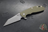 Hinderer XM-24 4.0"- Skinny Wharncliffe Edge- Battle Blue Titanium And Various G-10 Handles- Working Finish S45VN Blade