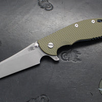 Hinderer XM-24 4.0"- Skinny Wharncliffe Edge- Battle Blue Titanium And Various G-10 Handles- Working Finish S45VN Blade