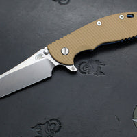 Hinderer XM-24 4.0"- Skinny Wharncliffe Edge- Stonewash Blue Finished Titanium And Various G-10 Handles- Stonewash S45VN Blade