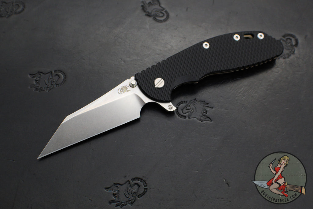 Hinderer XM-24 4.0"- Skinny Wharncliffe Edge- Stonewash Bronze Finished Titanium And Various G-10 Handles- Stonewash S45VN Blade