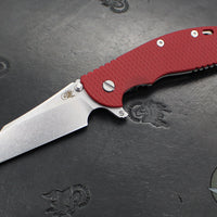 Hinderer XM-24 4.0"- Skinny Wharncliffe Edge- Stonewash Finished Titanium And Various G-10 Handles- Stonewash S45VN Blade