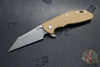 Hinderer XM-24 4.0"- Skinny Wharncliffe Edge- Working Finish Titanium And Various G-10 Handles- Working Finish S45VN Blade