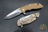 Hinderer XM-18 3.25"- Spanto Edge- Stonewash Bronze Titanium and Various G-10 Handle Scales- Stonewash Magnacut Steel Blade