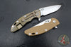 Hinderer XM-18 3.25"- Spanto Edge- Stonewash Bronze Titanium and Various G-10 Handle Scales- Stonewash Magnacut Steel Blade