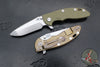 Hinderer XM-18 3.25"- Spanto Edge- Stonewash Bronze Titanium and Various G-10 Handle Scales- Stonewash Magnacut Steel Blade