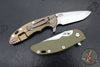 Hinderer XM-18 3.25"- Spanto Edge- Stonewash Bronze Titanium and Various G-10 Handle Scales- Stonewash Magnacut Steel Blade