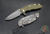 Hinderer XM-18 3.25"- Spanto Edge- Working Finish Titanium and Various G-10 Handle Scales- Working Finish Magnacut Steel Blade