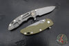 Hinderer XM-18 3.25"- Spanto Edge- Working Finish Titanium and Various G-10 Handle Scales- Working Finish Magnacut Steel Blade