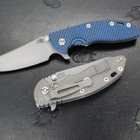 Hinderer XM-18 3.5"- Sheepsfoot- Working Finish Titanium Handle- Various G-10 Scales- Working Finish S45VN Steel Blade