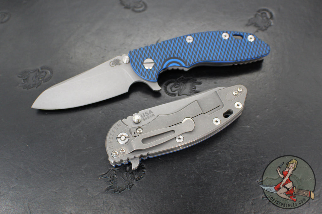 Hinderer XM-18 3.5"- Sheepsfoot- Working Finish Titanium Handle- Various G-10 Scales- Working Finish S45VN Steel Blade