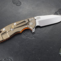 Hinderer XM-18 3.5"- Skinny Harpoon Spanto- Stonewash Bronze Titanium And Various G-10 Handles- Stonewash Magnacut Steel Blade