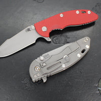 Hinderer XM-18 3.5"- Skinny Harpoon Spanto- Working Finish Titanium And Various G-10 Handles- Working Finish Magnacut Steel Blade