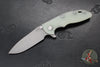 Hinderer XM-18 3.5"- Skinny Slicer- Hollow Grind- Battle Bronze Finished Titanium And Various G-10 Handles- Working Finish Magnacut Steel Blade
