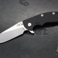 Hinderer XM-18 3.5"- Skinny Slicer- Hollow Grind- Stonewash Blue Finished Titanium And Various G-10 Handles- Stonewash Finished Magnacut Steel Blade