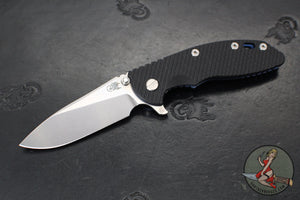 Hinderer XM-18 3.5"- Skinny Slicer- Hollow Grind- Stonewash Blue Finished Titanium And Various G-10 Handles- Stonewash Finished Magnacut Steel Blade