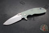 Hinderer XM-18 3.5"- Skinny Slicer- Hollow Grind- Stonewash Blue Finished Titanium And Various G-10 Handles- Stonewash Finished Magnacut Steel Blade