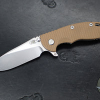 Hinderer XM-18 3.5"- Skinny Slicer- Hollow Grind- Stonewash Finished Titanium And Various G-10 Handles- Stonewash Finished Magnacut Steel Blade