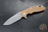 Hinderer XM-18 3.5"- Skinny Slicer- Hollow Grind- Working Finish Titanium And Various G-10 Handles- Working Finish Magnacut Steel Blade