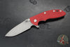 Hinderer XM-18 3.5"- Skinny Slicer- Hollow Grind- Working Finish Titanium And Various G-10 Handles- Working Finish Magnacut Steel Blade