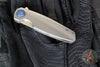 Holt Bladeworks Morpheus Flipper SN1877- Ridgeback Pattern Titanium- Burnished In The Nude Titanium Handles- M390 Stonewash 1.0 Blade Finish