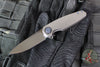 Holt Bladeworks Morpheus Flipper- Field Pattern Titanium- Burnished In The Nude Titanium Handles- M390 Near Mirror Blade Finish SN1882