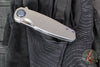 Holt Bladeworks Morpheus Flipper- Field Pattern Titanium- Burnished In The Nude Titanium Handles- M390 Near Mirror Blade Finish SN1882