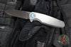 Holt Bladeworks Morpheus Flipper- Field Pattern Titanium- Burnished In The Nude Titanium Handles- M390 Near Mirror Blade Finish SN1882