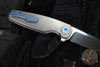Holt Bladeworks Morpheus Flipper- Field Pattern Titanium- Burnished In The Nude Titanium Handles- M390 Near Mirror Blade Finish SN1882