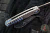 Holt Bladeworks Morpheus Flipper- Field Pattern Titanium- Burnished In The Nude Titanium Handles- M390 Near Mirror Blade Finish SN1882