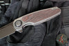 Holt Bladeworks Morpheus Flipper SN1913- Flux Pattern Titanium Handles- Carbo Titanium Iron Inlay- Vanax Near Mirror Blade Finish