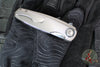 Holt Bladeworks Morpheus Flipper SN1913- Flux Pattern Titanium Handles- Carbo Titanium Iron Inlay- Vanax Near Mirror Blade Finish