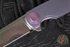 Holt Bladeworks Morpheus Flipper- Bent Starburst Pattern Anodized Titanium Handles- VANAX Stonewash Blade Finish SN1918