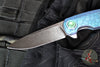Holt Bladeworks Morpheus Flipper- SN1930- Turtle Pattern Anodized Titanium Handles- VANAX Stonewash Blade Finish