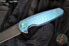Holt Bladeworks Morpheus Flipper- SN1930- Turtle Pattern Anodized Titanium Handles- VANAX Stonewash Blade Finish