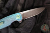 Holt Bladeworks Morpheus Flipper- SN1930- Turtle Pattern Anodized Titanium Handles- VANAX Stonewash Blade Finish