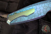 Holt Bladeworks Morpheus Flipper- SN1930- Turtle Pattern Anodized Titanium Handles- VANAX Stonewash Blade Finish